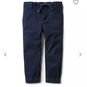 Canvas Jogger blue pants by Janie and Jack